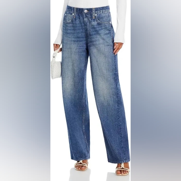 ⛔ SOLD ⛔ Rag & Bone Miramar High Rise Wide Leg Jeans - Size M - Picture 1 of 6